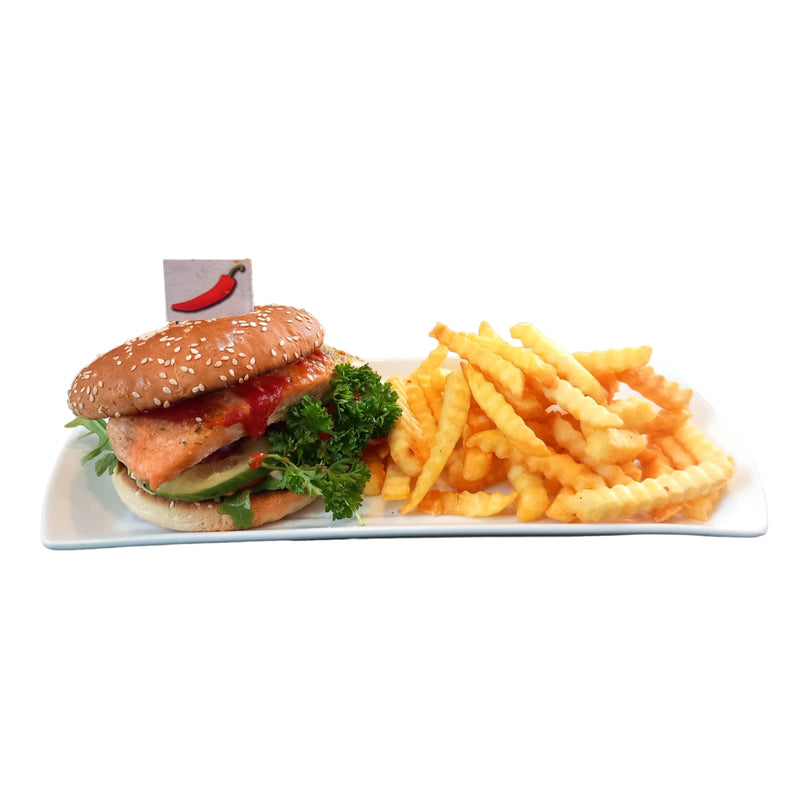 Lachs Burger Menü